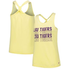 Gold - Women Tank Tops League Collegiate Wear Women's Gold Lsu Tigers Stacked Name Racerback Tank Top Gold Gold