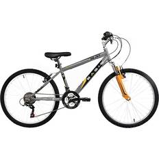 24" Mountainbikes Basis Bolt Boys Hardtail Mountain Bike, 24In Wheel - Grey/Orange