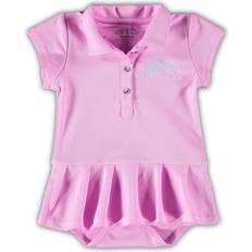 Garb Girls Infant Pink Ohio State Buckeyes Caroline Cap Sleeve Polo Shirt Bodysuit Pink Pink