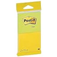 Post-it Notes, Energetic Collection, Farbe: Neongelb, Neongrün, Blatt pro Block, 2