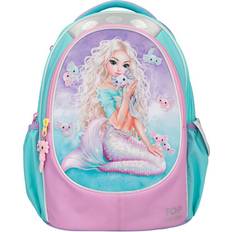 Chest Strap School Bags Depesche Mermaid School Backpack - Turquoise/Pink