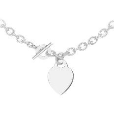 IBB Heart Link Necklace - Silver