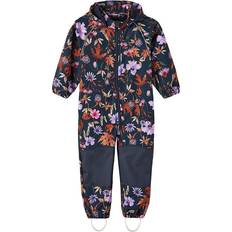 Name It Soft Shell Overalls Children's Clothing Name It Girl's Flower Overalls - Dark Sapphire