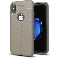 Apple iPhone X Bumpers König Design Apple iphone x 10 handy-hülle schutz-case back-cover silikon bumper etuis grau