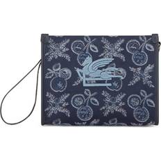 Etro Cotton pouch BLUE OS