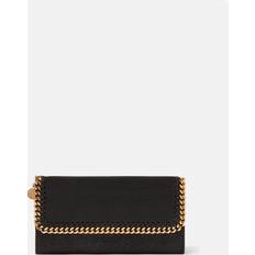 Stella McCartney Falabella Flap Continental Wallet, Woman, Black