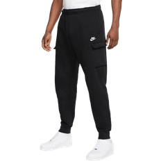 Nike Men's Sportswear Club Fleece Cargo Pants - Black/White