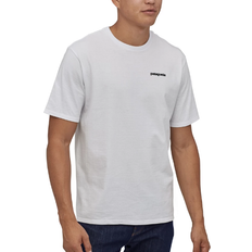 Patagonia M T-shirts Patagonia P-6 Logo Responsibili-T-shirt - White