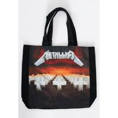 Polyester Fabric Tote Bags Rock Metallica Master Of Puppets Stoffbeutel Schwarz Onesize