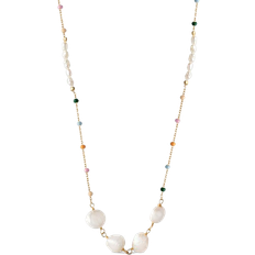 ENAMEL Copenhagen Lola Perla Necklace - Gold/Pearl/Multicolour