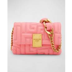 Balmain 1945 Mini Quilted Leather Clutch Bag