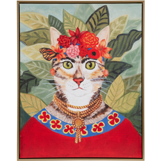 Madison Park Pet Portrait Bohemian Cat In Forest Framed