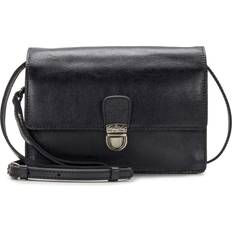 Patricia Nash Lanza Leather Crossbody Bag Women's Crossbody Purse Crossbody Clutch, Black