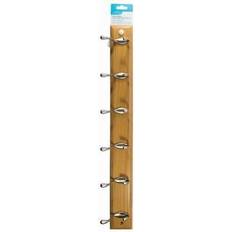 Ashley Pine 6 Hook Deluxe Wall-Mounted Coat Rack