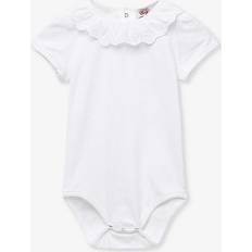 S Bodysuits Children's Clothing Trotters Baby Katie Anglaise Short Sleeve Bodysuit, White