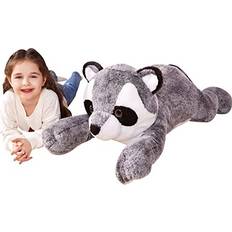 IKASA IKASA Large Raccoon Stuffed Animal Plush Toys,78cm Racoon Soft Toy Giant Cute Huge Big Size Jumbo Kawaii Fluffy Plushy Fat Plushie,Gifts for Kids