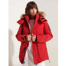 Superdry Women - XS Coats Superdry Womens Code Everest Parka Red