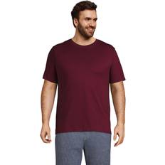 Lands' End Men T-shirts Lands' End Short Sleeve Super-T Tee Rich Burgundy Big Tall 4xlt