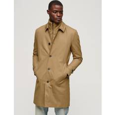 Beige - Men Coats Superdry 2-In-1 Cotton Car Coat