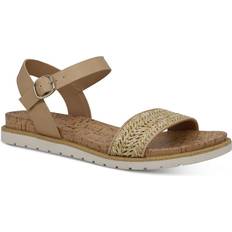 Sun + Stone Womens Mattie Ankle Strap Open Slingback Sandals