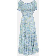 Poupette St Barth Soledad floral midi dress multicoloured