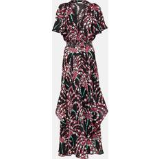 Poupette St Barth Mabelle printed maxi dress black