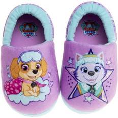 Nickelodeon Paw Patrol Everest and Skye Girls Dual Sizes Slippers Purple 5-6