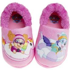 Nickelodeon Paw Patrol Everest and Skye Girls Dual Sizes Slippers Pink 7-8