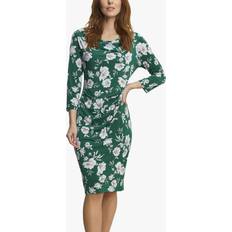 Gina Bacconi Aleta Floral Print Jersey Dress, Green