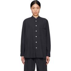 Tekla Navy Birkenstock Edition Pyjama Shirt Slate