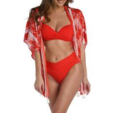 Swimsuit Cover-Ups & Sarong Wraps La Blanca Tropical Tapestry Kimono Women's Swimwear