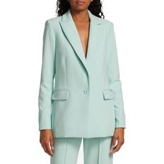 Turquoise - Women Blazers Alice + Olivia Women's Justine Single Breasted Blazer Julep