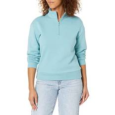 Alternative Alternative Women's Eco-Cozy-Fleece Mock Neck, Aqua