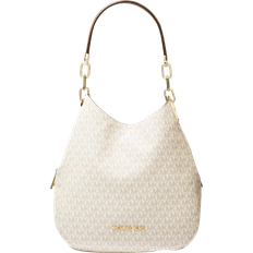 Michael Kors Lillie Large Logo Shoulder Bag - Vanilla/Acorn