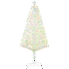 Homcom Prelit Artificial White Christmas Tree 150cm