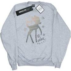 Absolute Cult Kid's Bambi Winter Deer Sweatshirt - Sports Grey (M5057736140550)