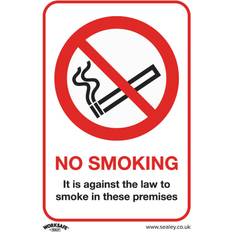 Loops SMOKING ON PREMESIS Safety Sign Rigid