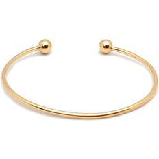 Jewelco London 9ct Gold 1.5mm Wire Bead Ball Torque Baby Bangle Bracelet, 5mm JKB100 One