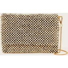 Polyester Clutches Monsoon Beaded Clutch Bag, Gold