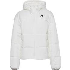 Nike Outdoor Jackets - Women - XL Outerwear Nike Women's Sportswear Classic Puffer Therma-FIT Loose Hooded Jacket - Sail/Black