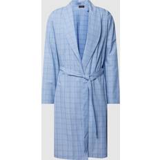 Blue - Men Robes Hanro Men's Ian Cotton Poplin Robe