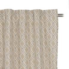 BigBuy Home Curtain Beige Printed