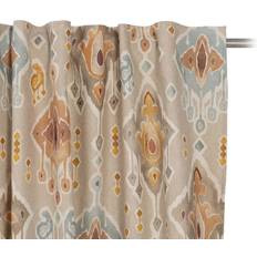 BigBuy Home Curtain Beige Printed