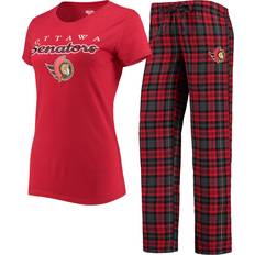 Concepts Sport Women's Red/Black Ottawa Senators Lodge T-Shirt & Pants Sleep Set