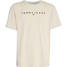 Tommy Jeans Regular Linar Logo Tee - Beige