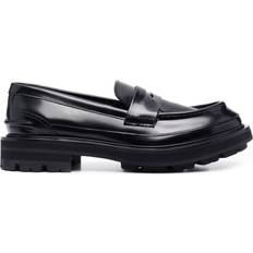 Alexander McQueen Men Loafers Alexander McQueen tread-sole penny-slot loafers men Calf Leather/Rubber/Calf Black