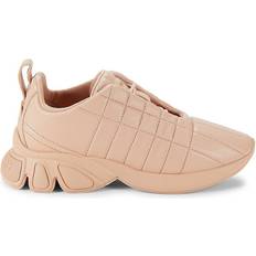 Alegria Burberry Women's Quilted Leather Sneakers Dusty Pink