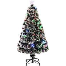 Christmas Trees on sale Homcom Pre-Lit Artificial Frosted Christmas Tree 120cm