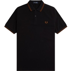 Fred Perry Polo Shirt - Black/Whisky Brown