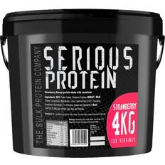 Glycine Protein Powders The Bulk Protein Company SERIOUS 4kg Low Carb Lean Powder Strawberry